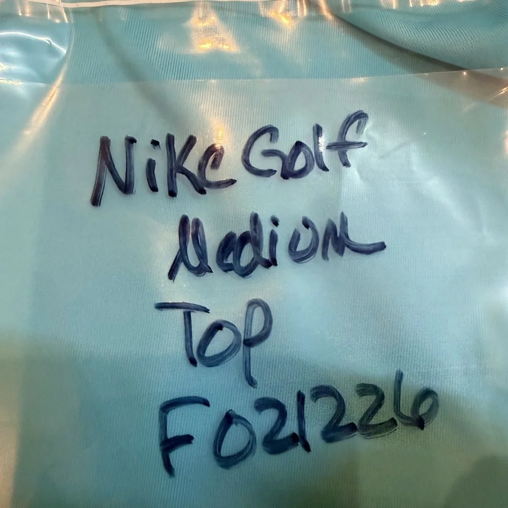 Nike Golf Dri-FIT Sleeveless Polo Medium Blue Performance Top